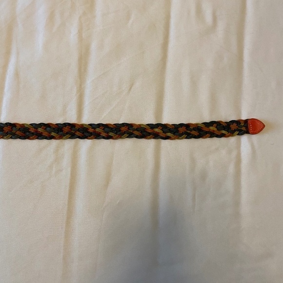 Vintage Rainbow‎ Leather Braided Belt- ML - Picture 10 of 12